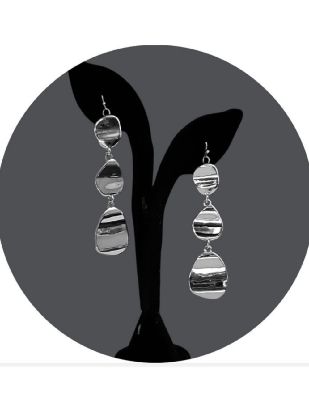Triple Drop Dangle Earrings